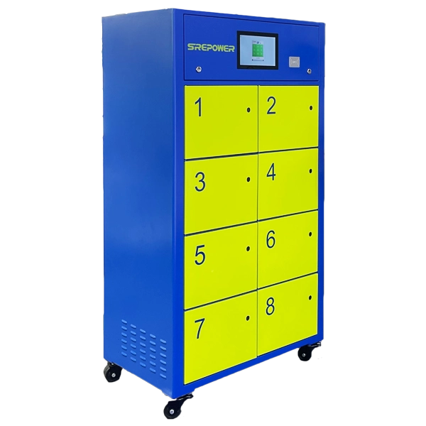 8 Gabinetes Estación de intercambio de batería 10KW