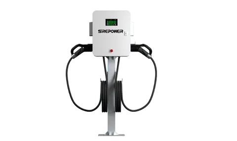 The function of the red button on the 2/3 wheel electric vehicle charging station.